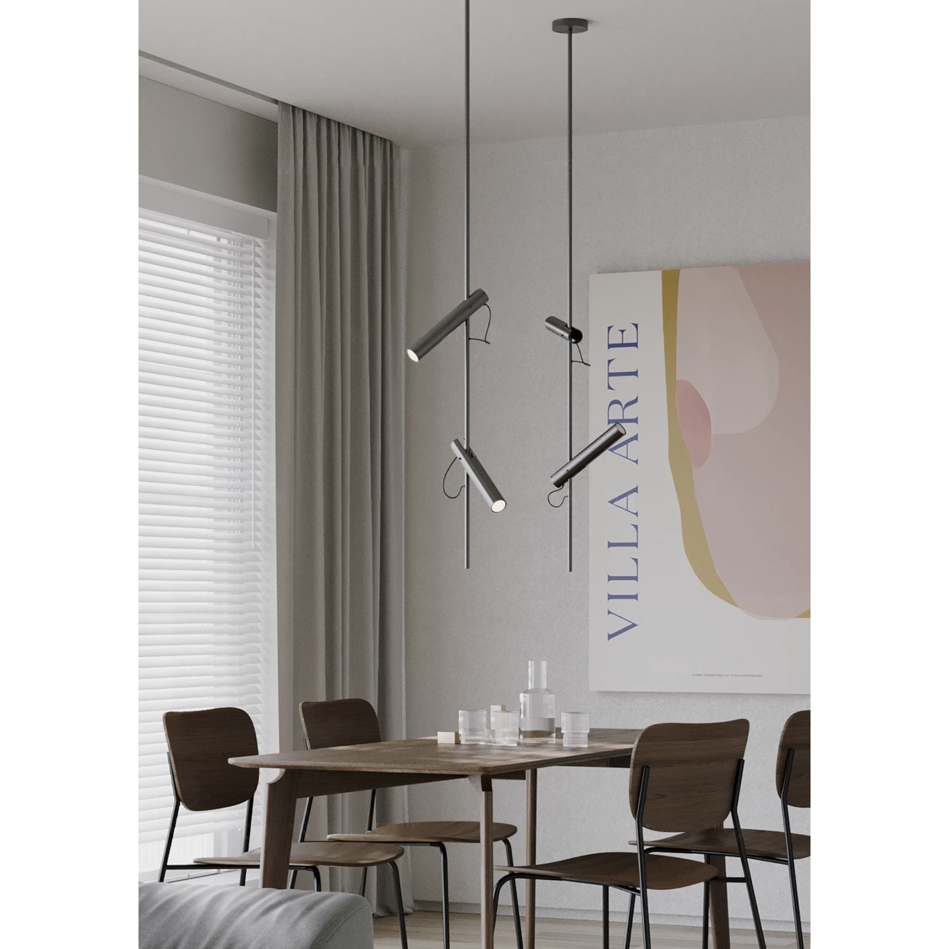 Jarnbruvyi Modern Minimalist Line Pendant Light - Letslighting