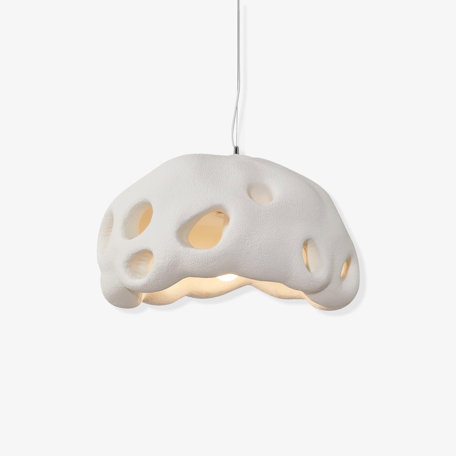 Lustra Pendant Light Resin White for Living Room - Letslighting