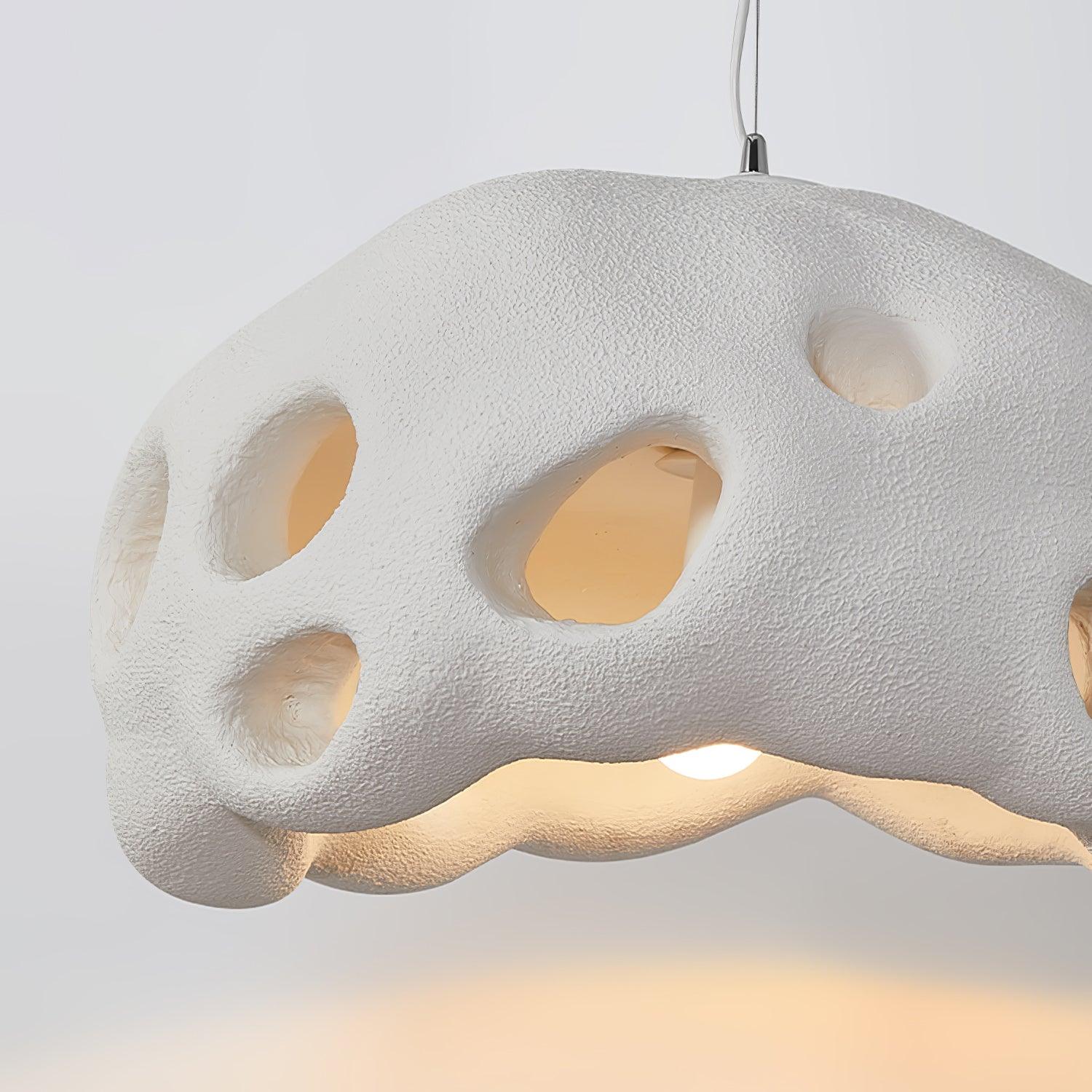 Lustra Pendant Light Resin White for Living Room - Letslighting
