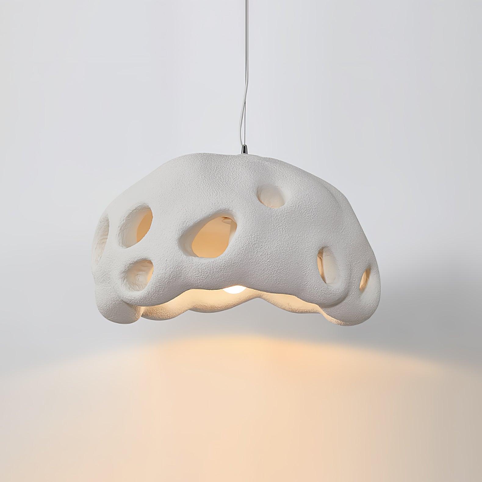 Lustra Pendant Light Resin White for Living Room - Letslighting