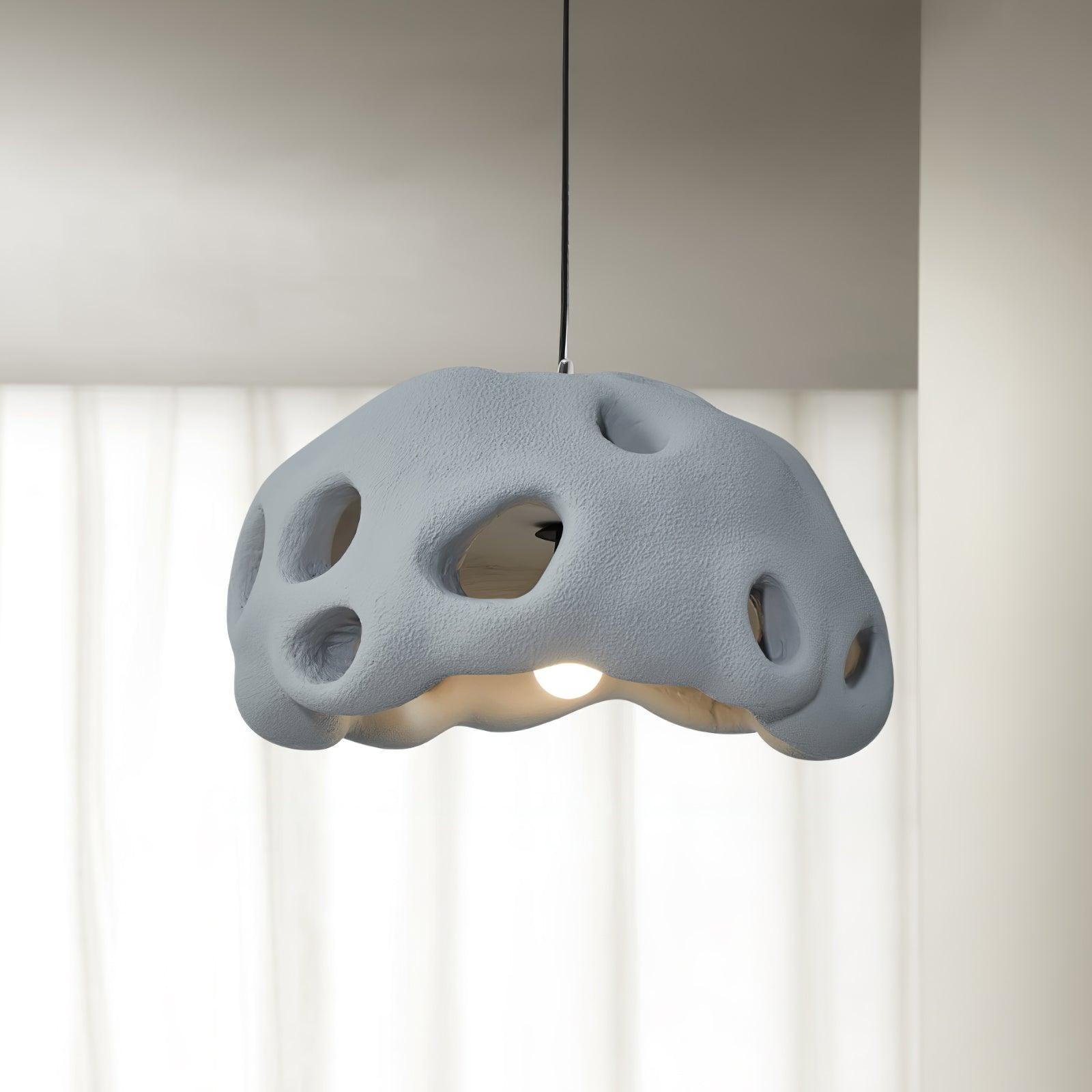 Lustra Pendant Light Resin White for Living Room - Letslighting