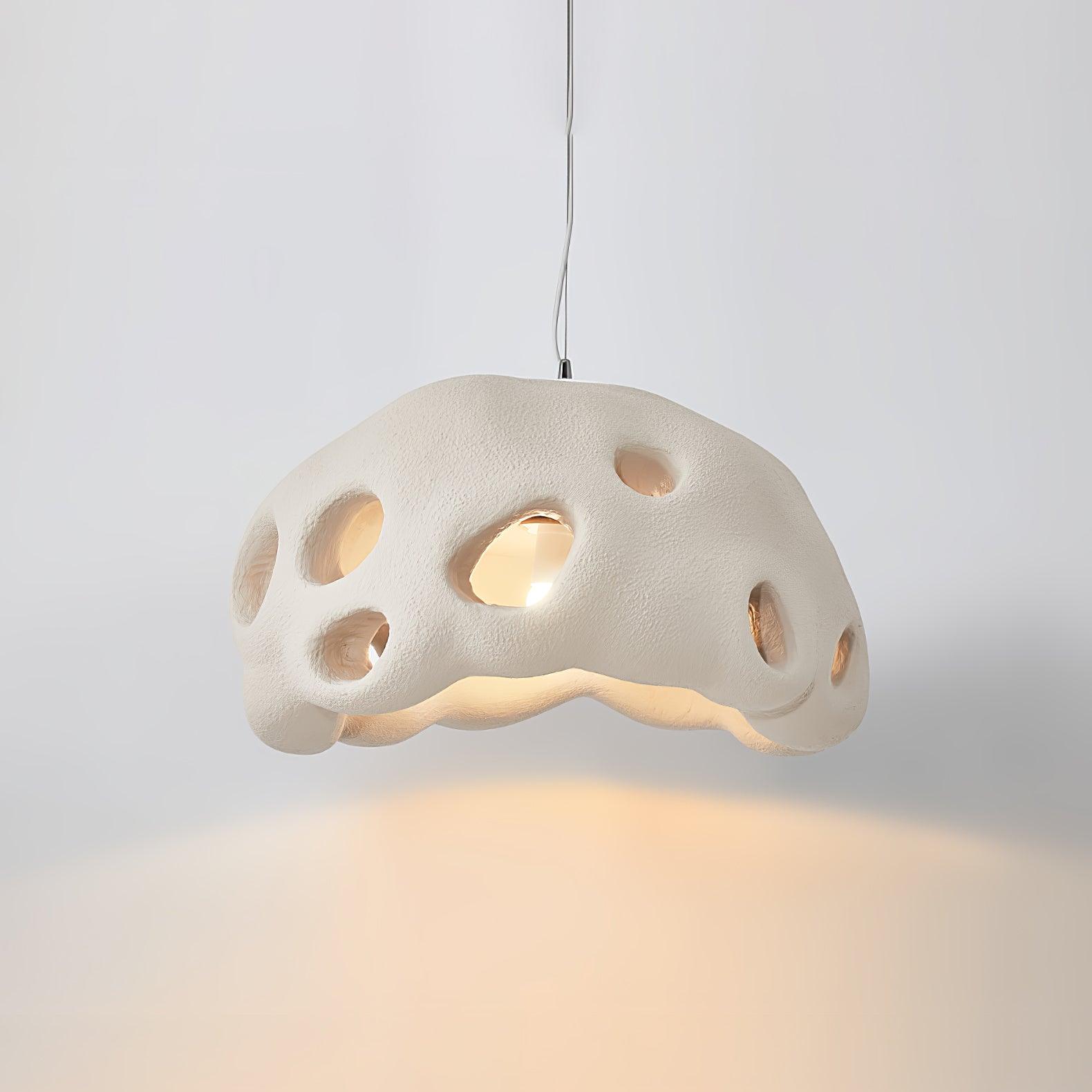 Lustra Pendant Light Resin White for Living Room - Letslighting