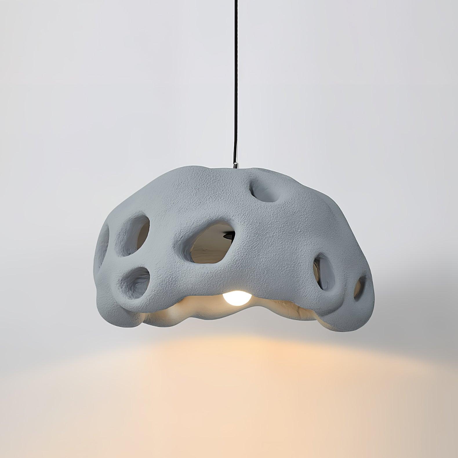 Lustra Pendant Light Resin White for Living Room - Letslighting