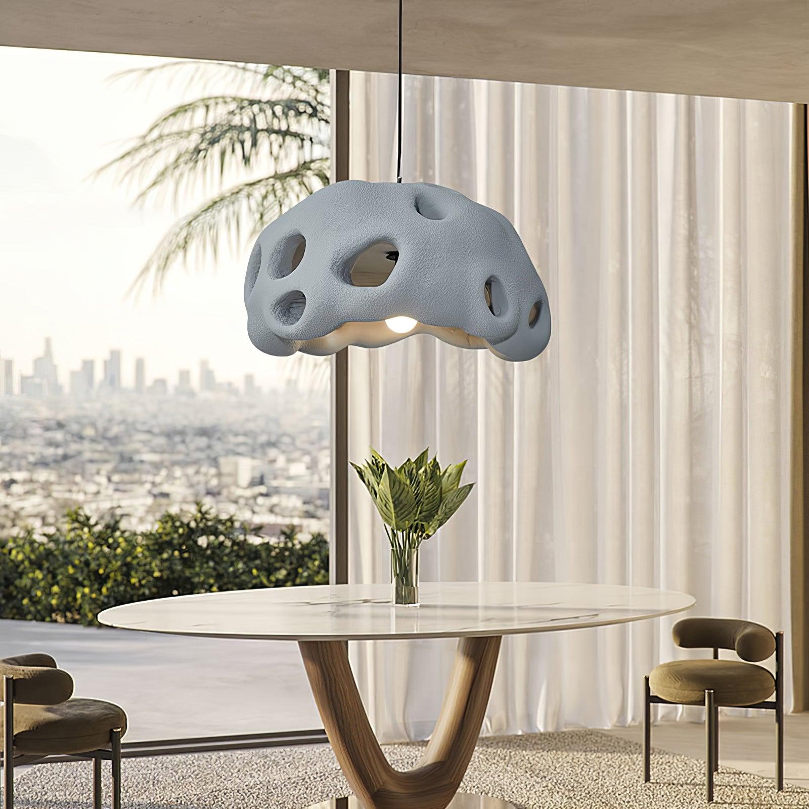 Lustra Pendant Light Resin White for Living Room - Letslighting