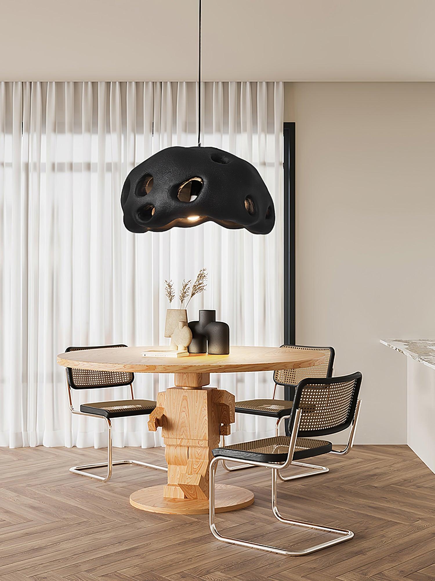 Lustra Pendant Light Resin White for Living Room - Letslighting