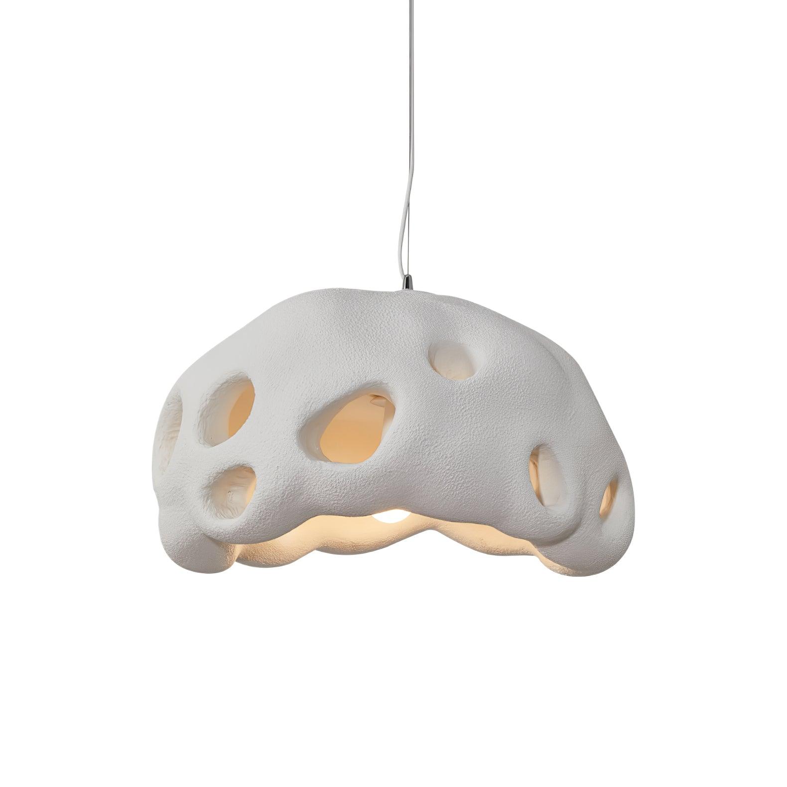 Lustra Pendant Light Resin White for Living Room - Letslighting
