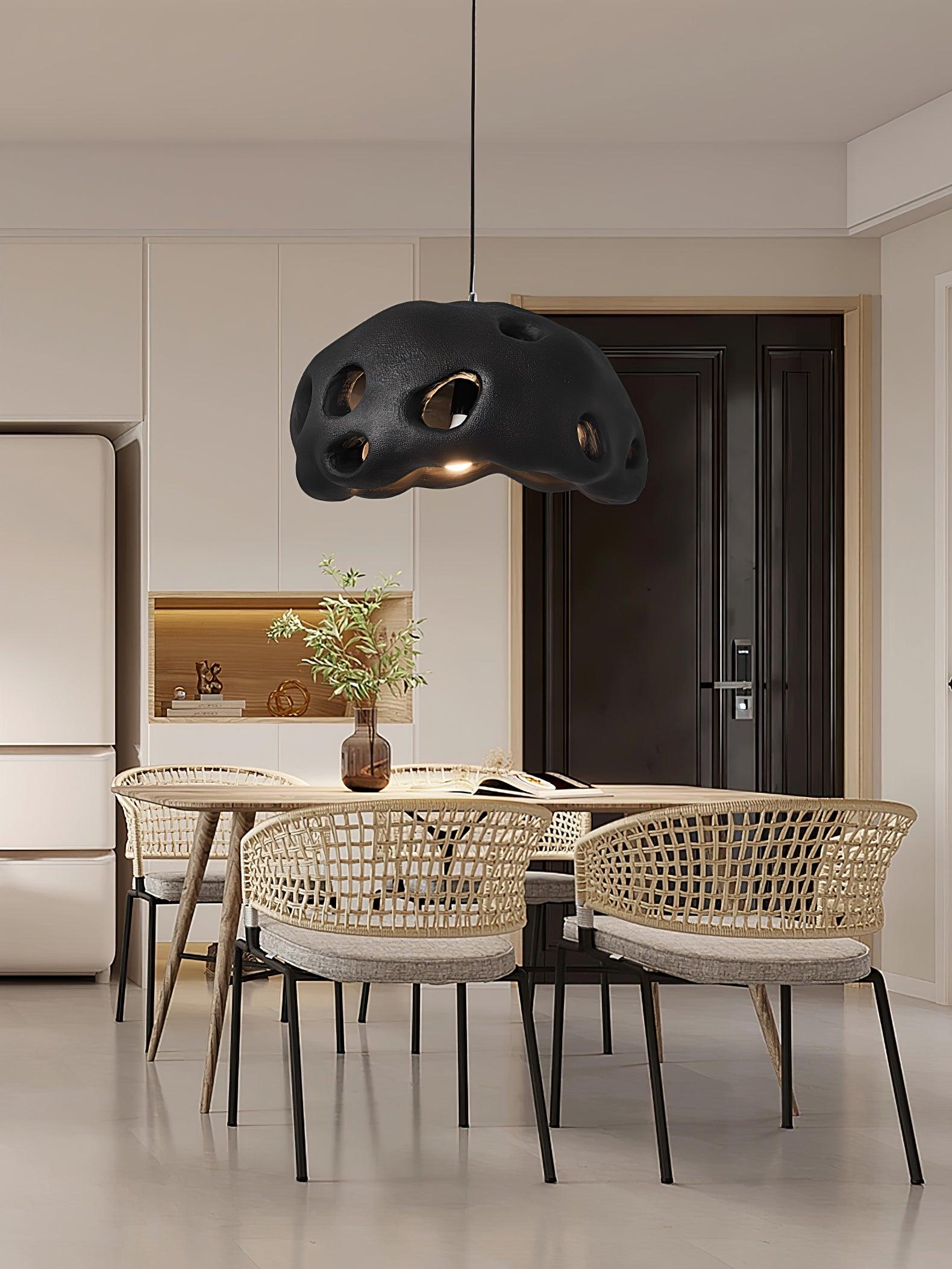 Lustra Pendant Light Resin White for Living Room - Letslighting