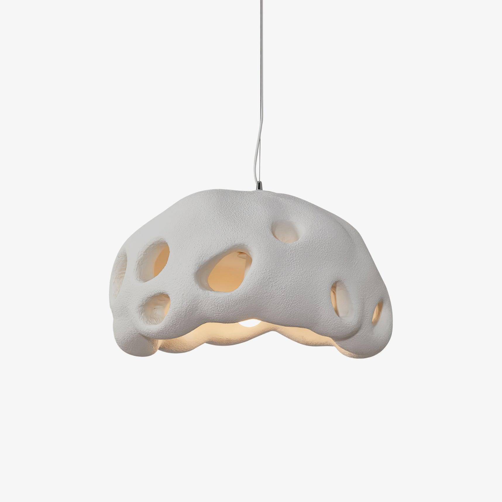 Lustra Pendant Light Resin White for Living Room - Letslighting