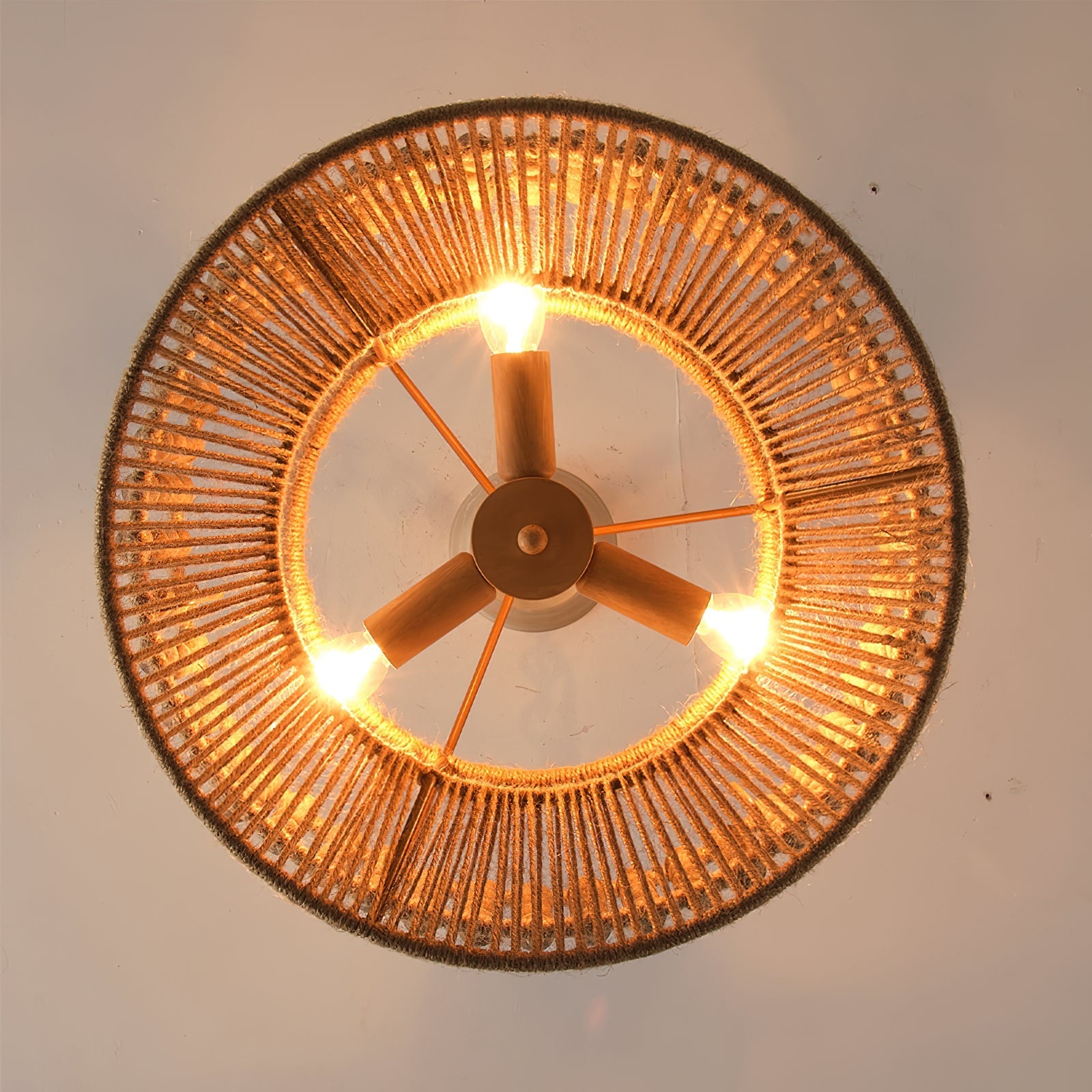 Kvennuvyi Natural Drum Brown Pendant Light - Letslighting
