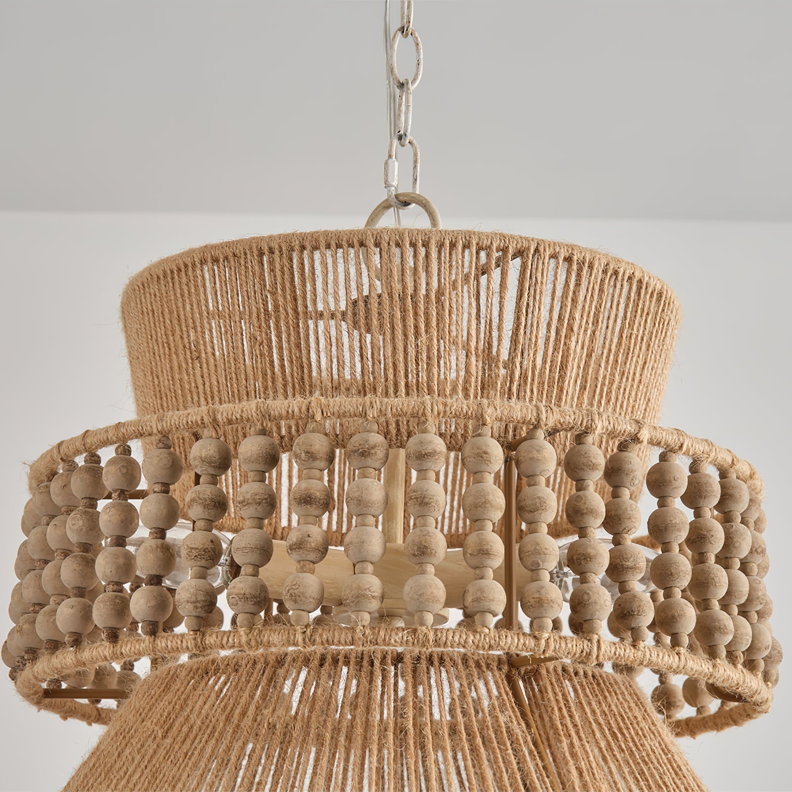 Kvennuvyi Natural Drum Brown Pendant Light - Letslighting