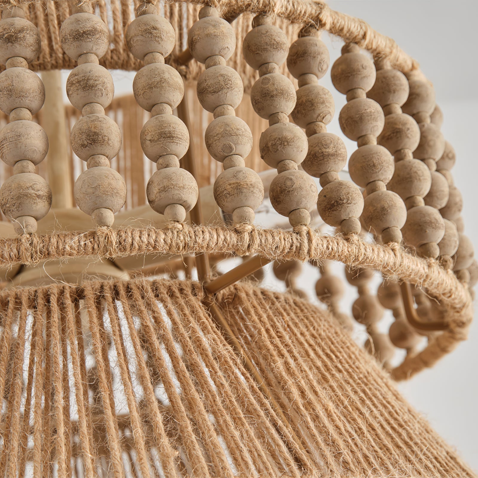 Kvennuvyi Natural Drum Brown Pendant Light - Letslighting