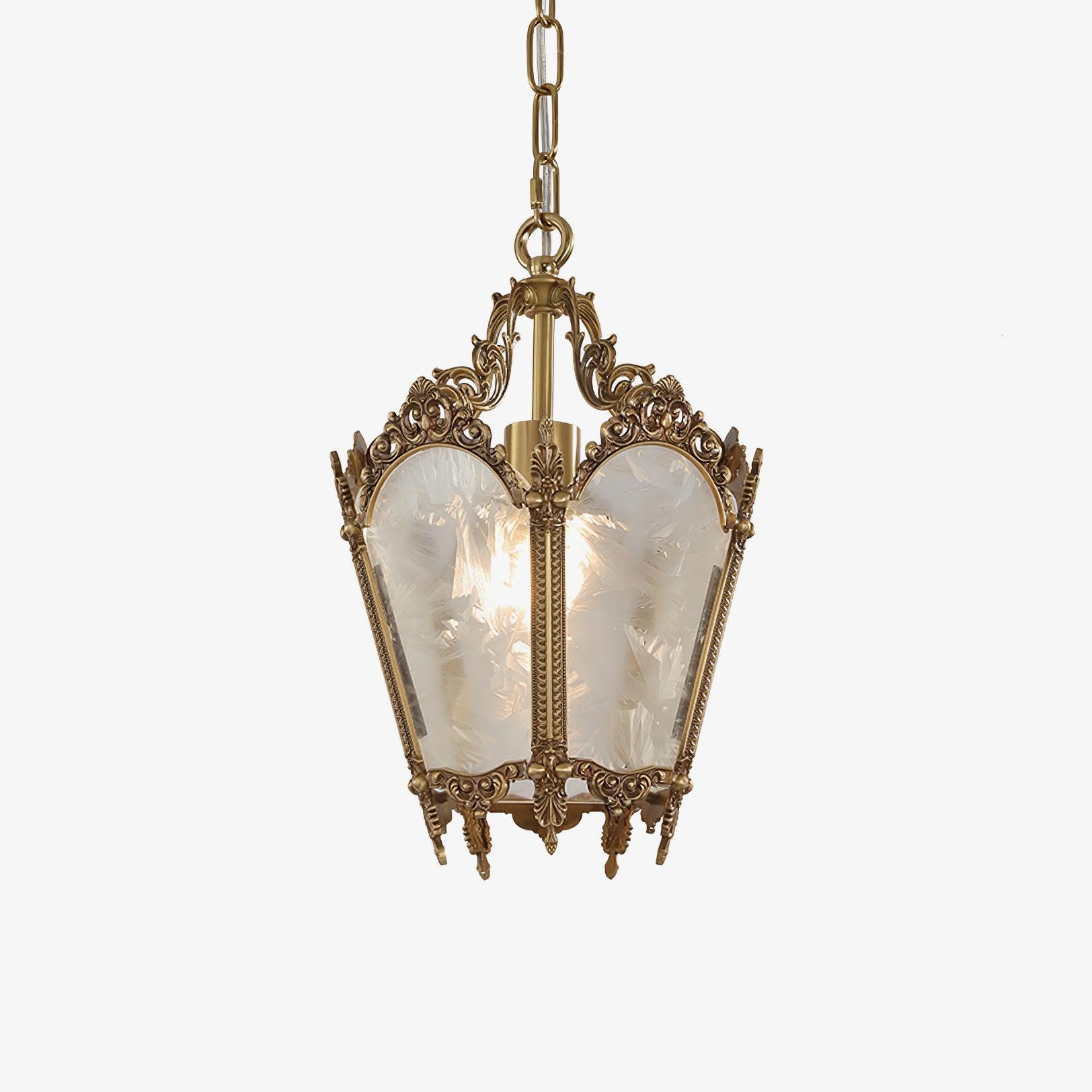Lustra Pendant Lamp Brass Empire Antique Elegant - Letslighting