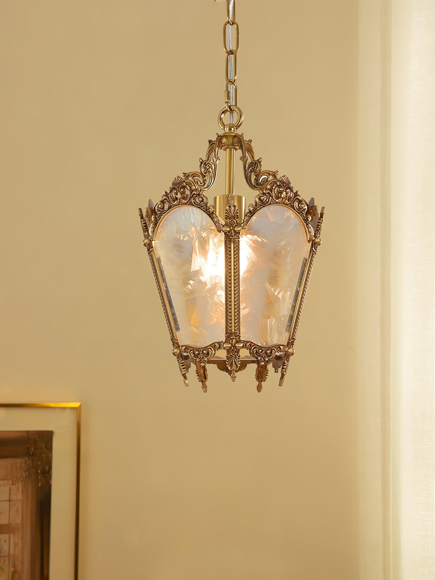 Lustra Pendant Lamp Brass Empire Antique Elegant - Letslighting