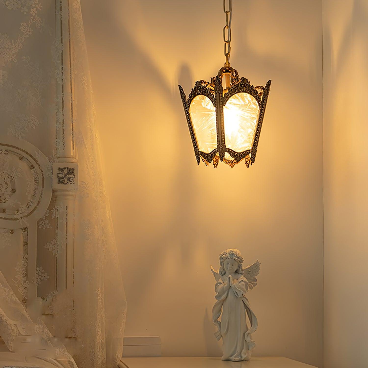 Lustra Pendant Lamp Brass Empire Antique Elegant - Letslighting
