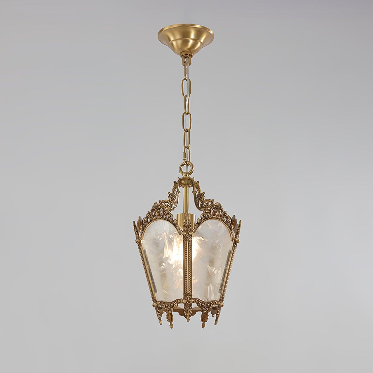 Lustra Pendant Lamp Brass Empire Antique Elegant - Letslighting