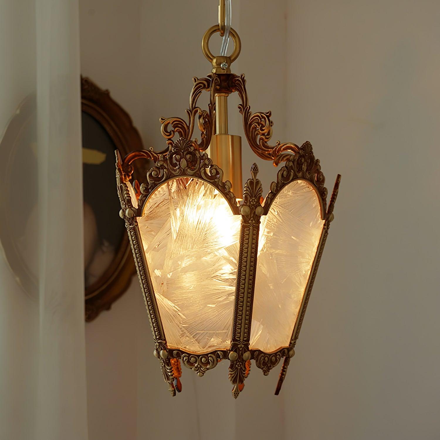 Lustra Pendant Lamp Brass Empire Antique Elegant - Letslighting