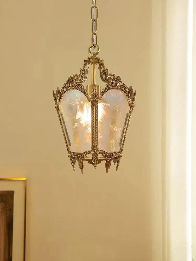 Lustra Pendant Lamp Brass Empire Antique Elegant - Letslighting