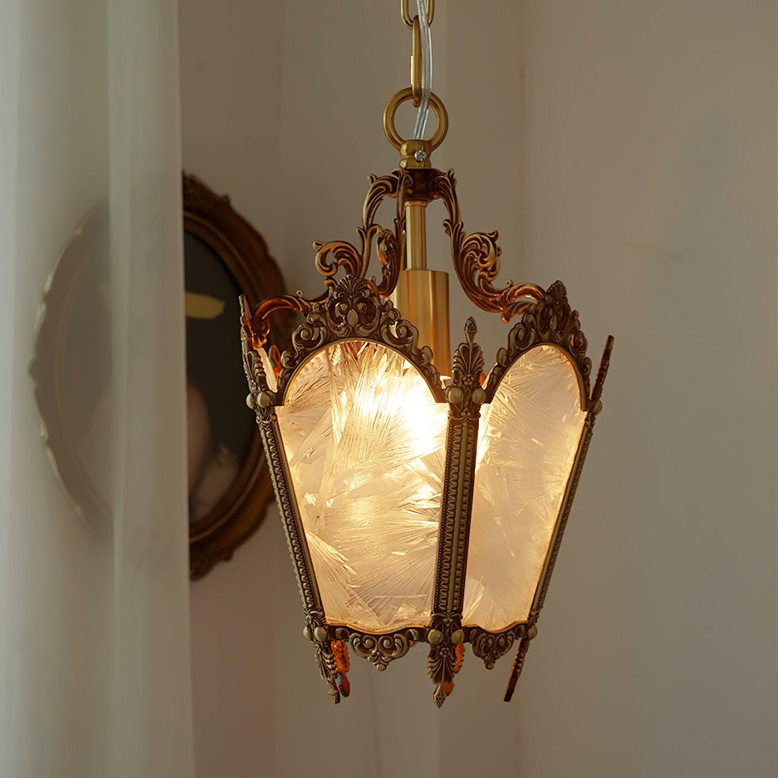 Lustra Pendant Lamp Brass Empire Antique Elegant - Letslighting