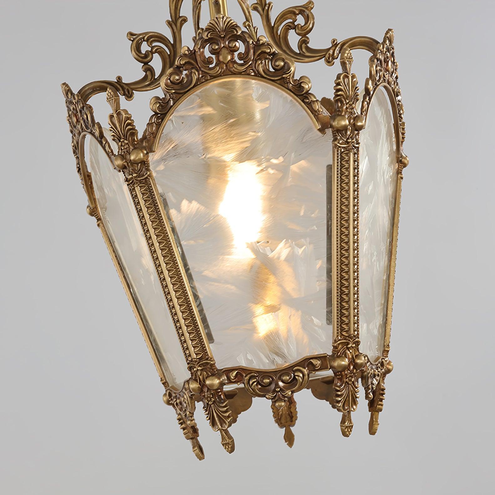 Lustra Pendant Lamp Brass Empire Antique Elegant - Letslighting