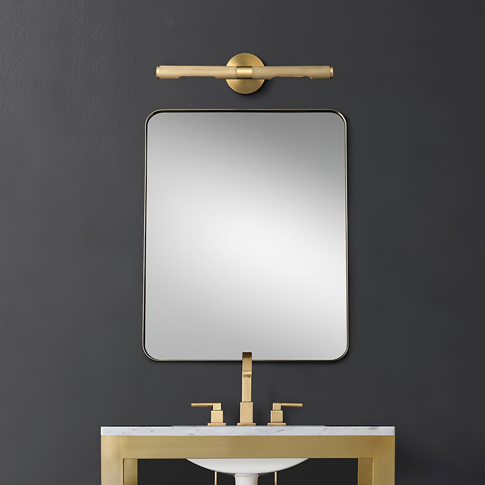 Solvain Modern Brass LED Wall Light - Letslighting