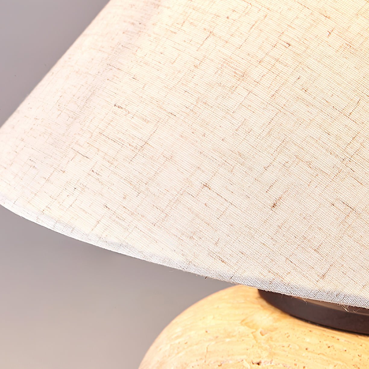Cazorus Globular Travertine Table Lamp - Letslighting