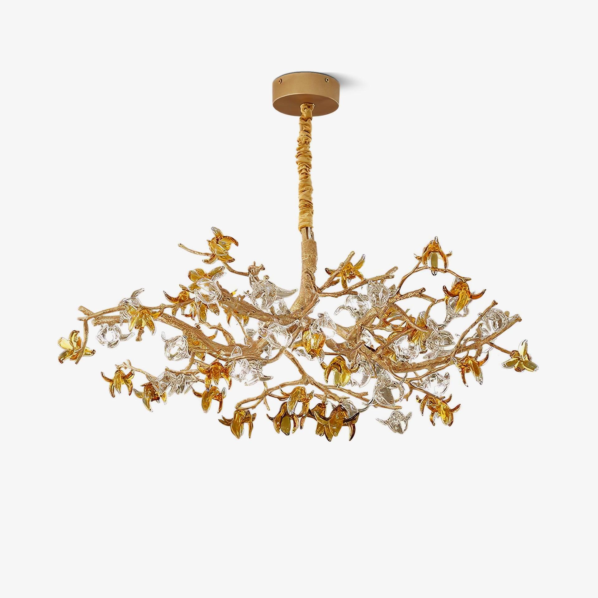 Ulfuvye Postmodern Luxury Branch Brass Crystal Chandelier - Letslighting