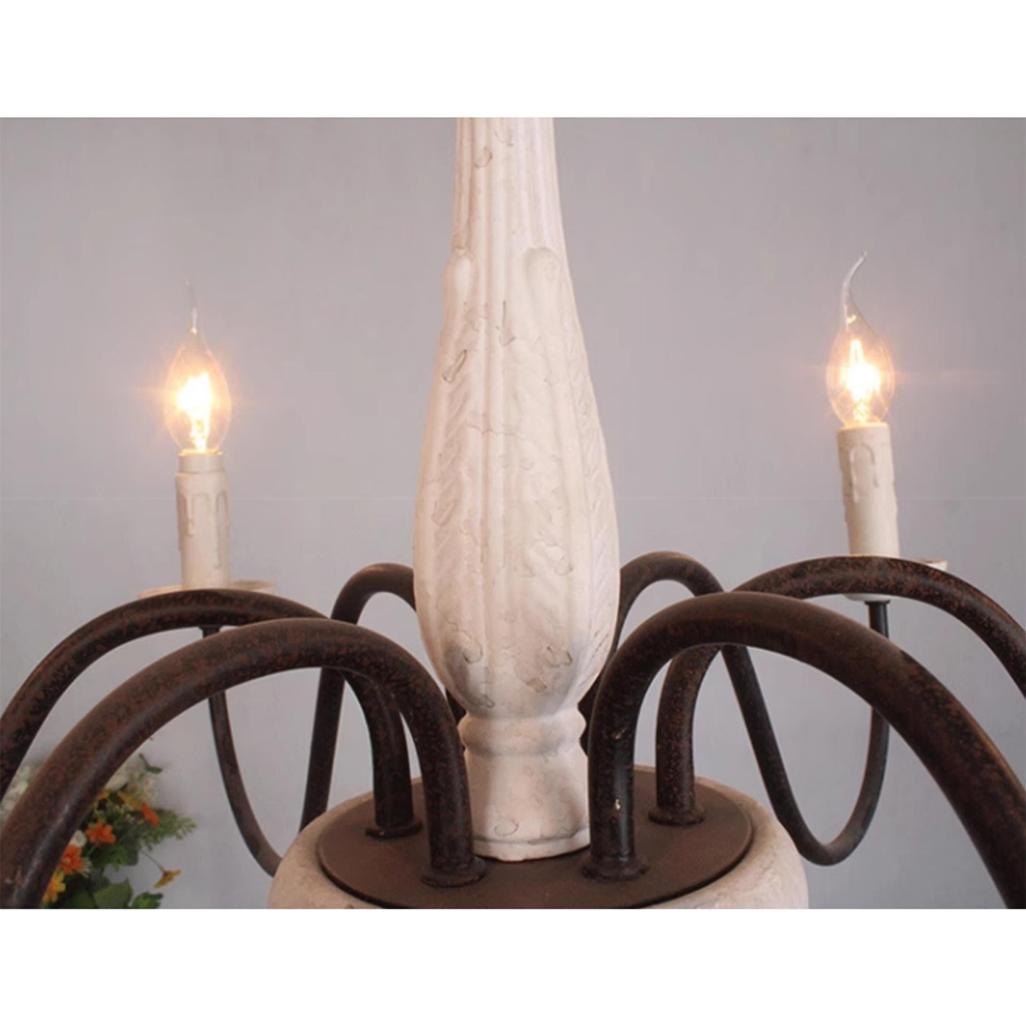 Ljomuvyi Traditional Farmhouse Wood Chandelier - Letslighting