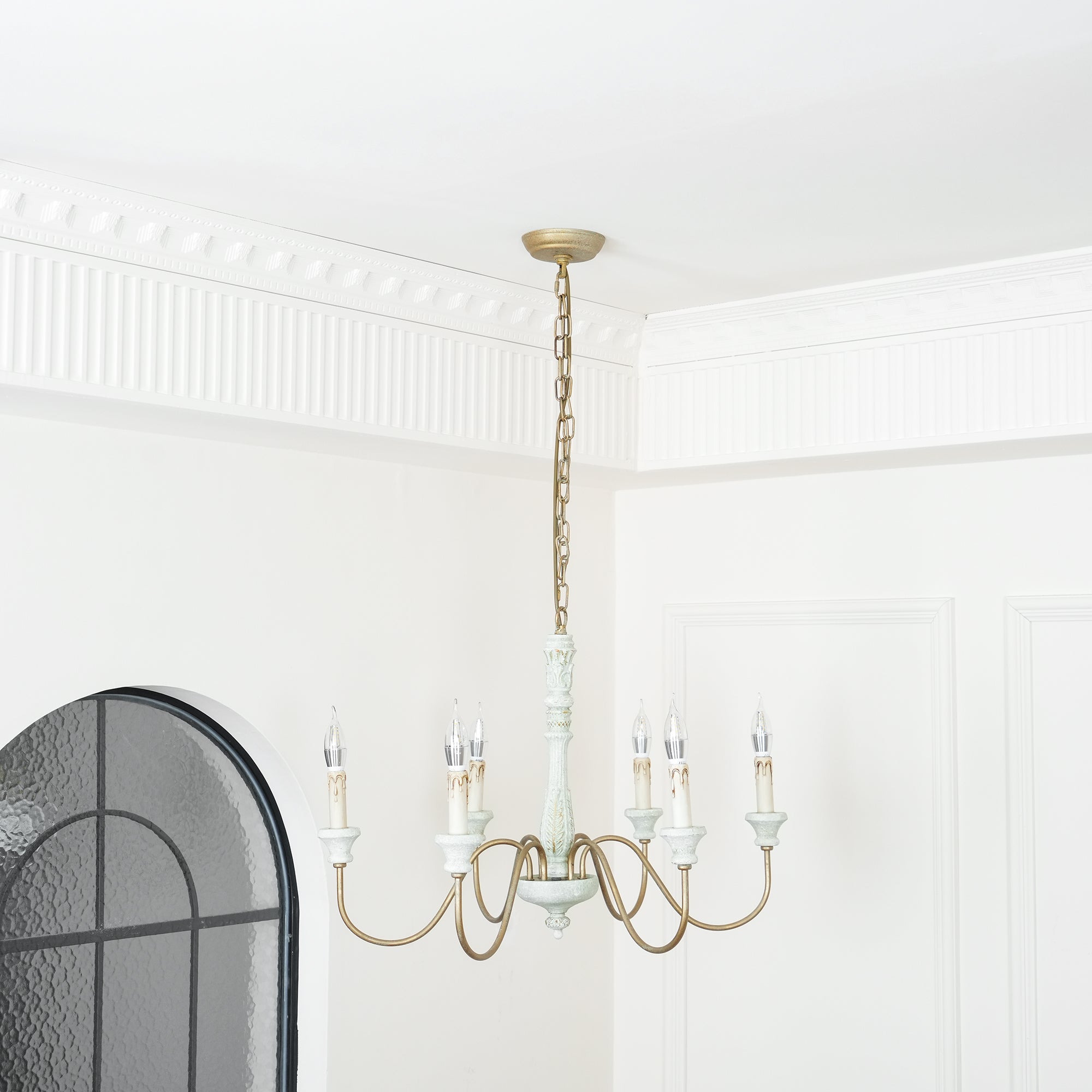 Ljomuvyi Traditional Farmhouse Wood Chandelier - Letslighting