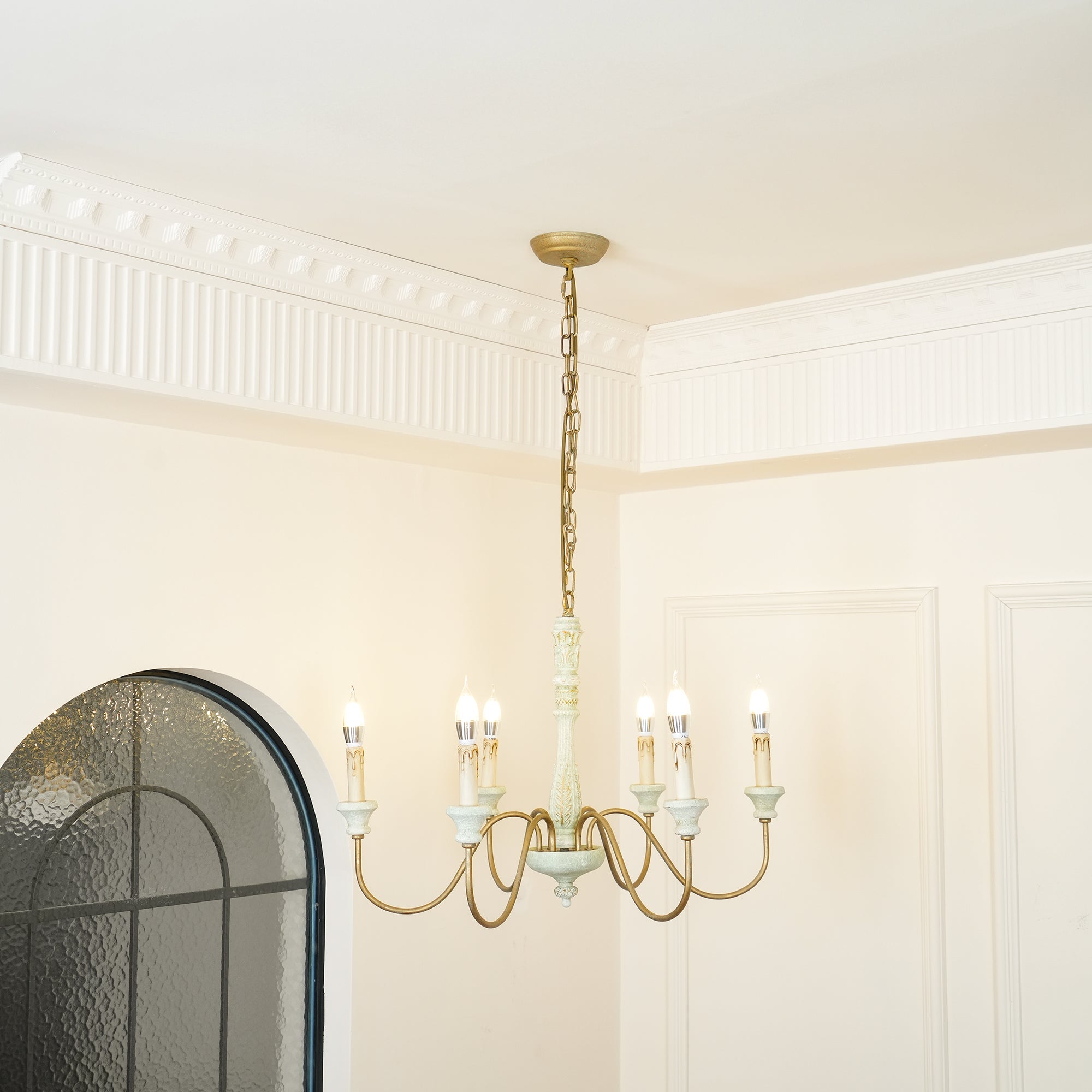 Ljomuvyi Traditional Farmhouse Wood Chandelier - Letslighting