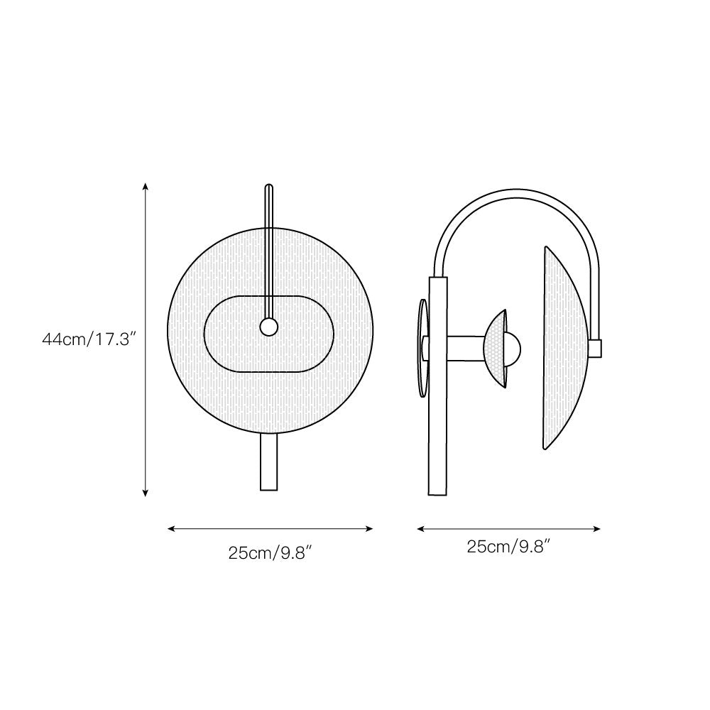 Antonia Modern Minimalist Art Glass Wall Lamp - Letslighting
