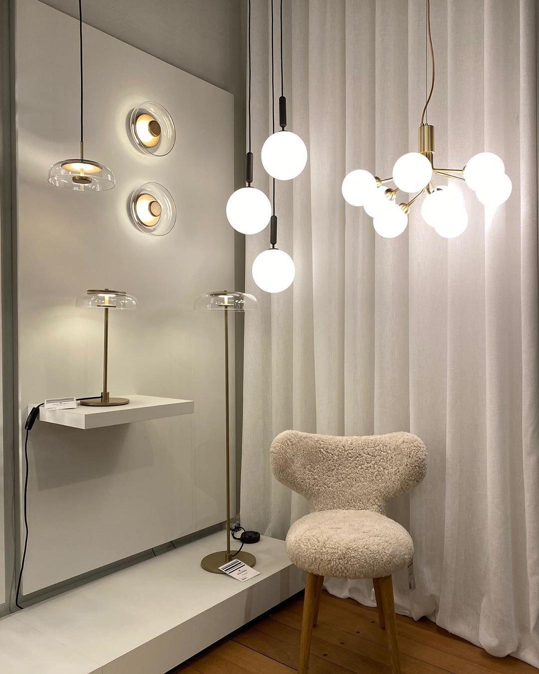 Lustra Pendant Lamp Glass Globe Cluster Brass - Letslighting
