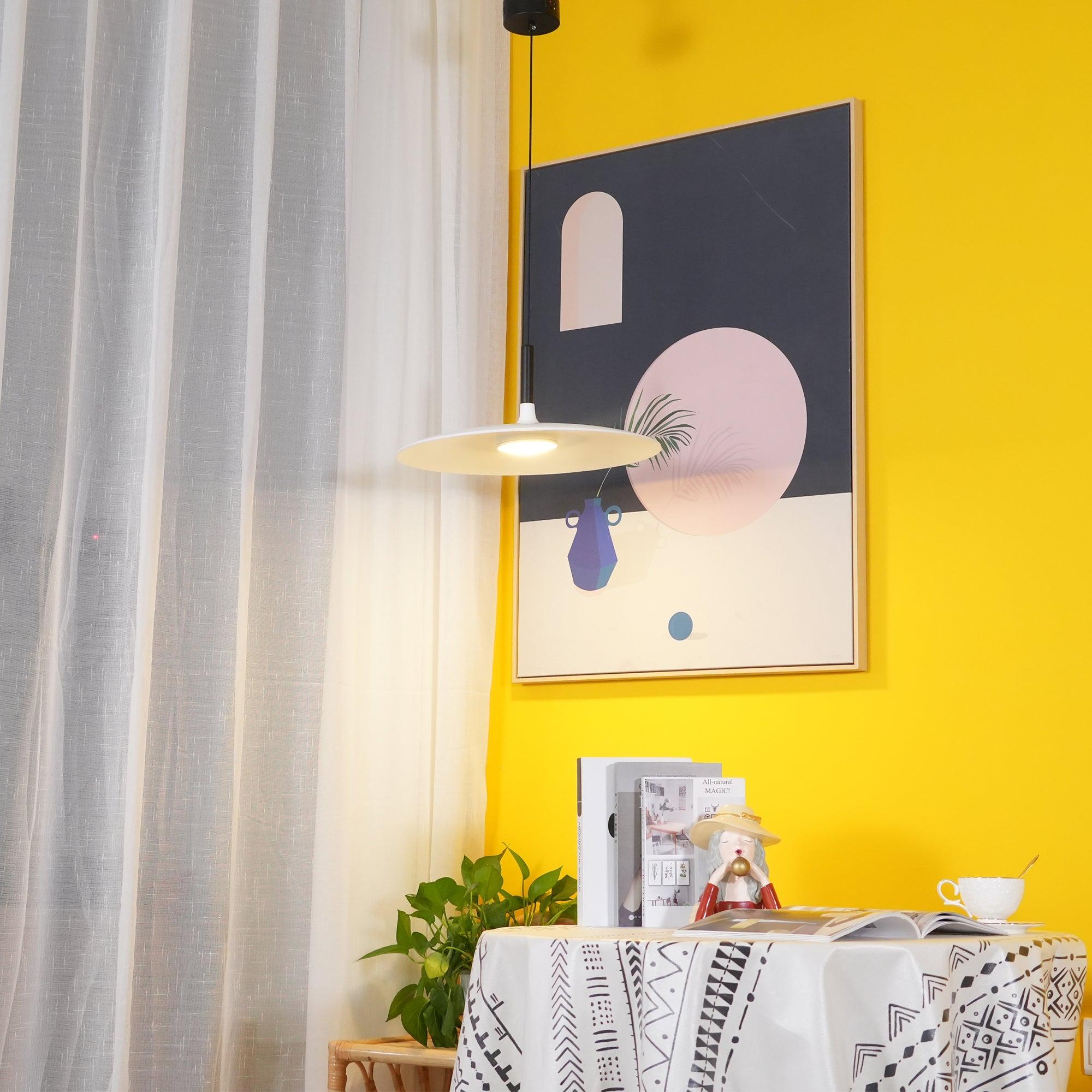 Lustra Pendant Lamp Aluminum Flat Disc - Letslighting