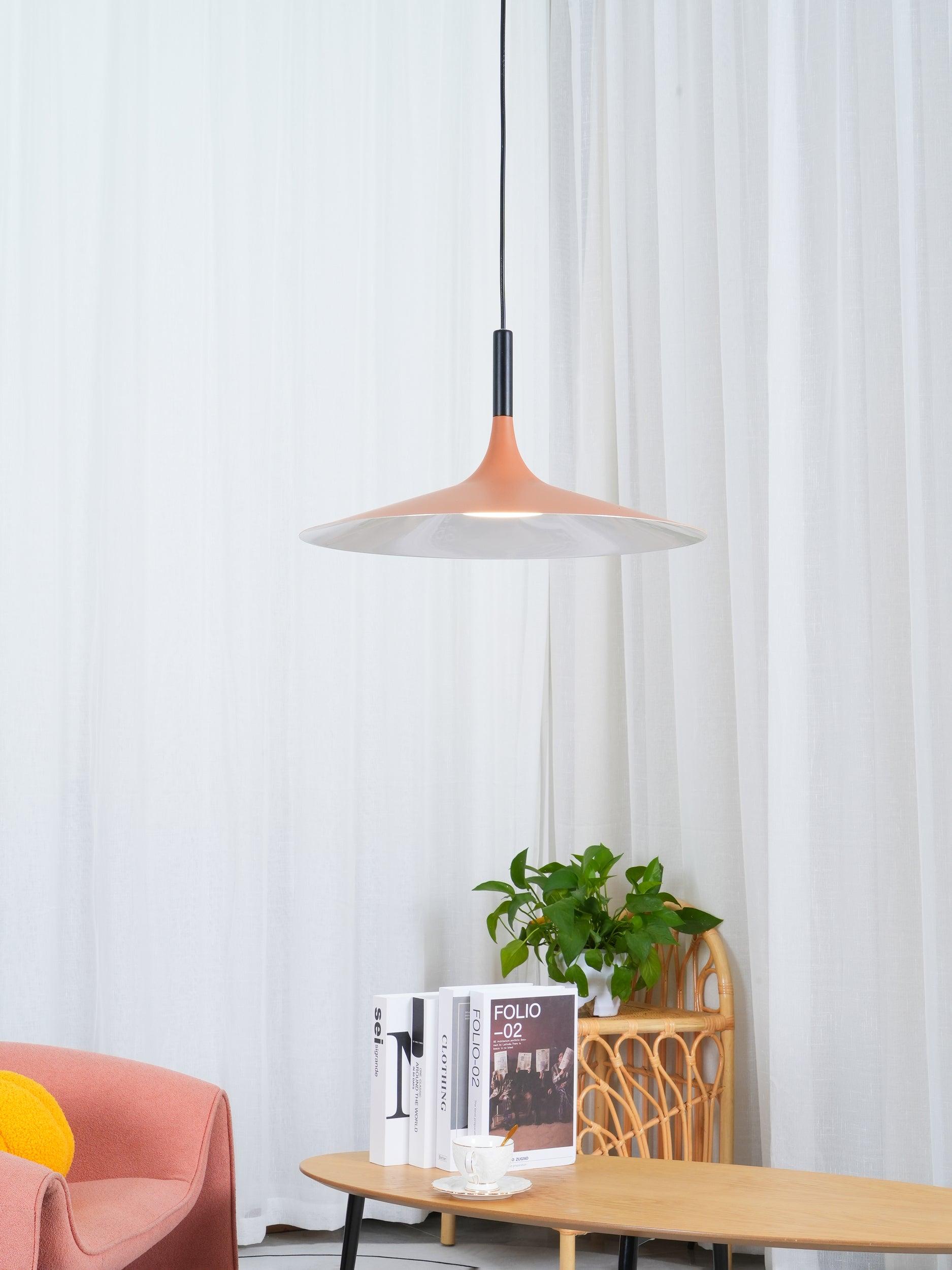 Lustra Pendant Lamp Aluminum Flat Disc - Letslighting