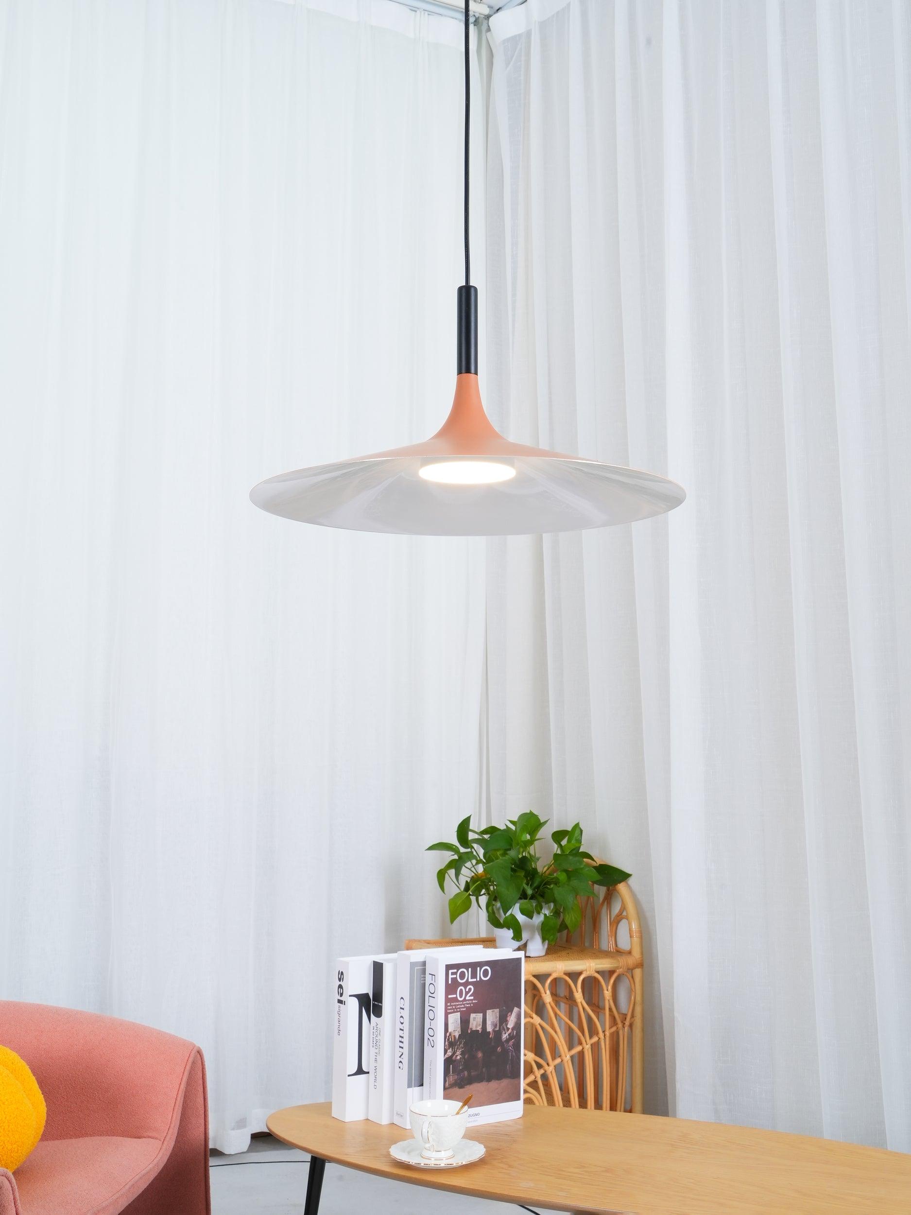 Lustra Pendant Lamp Aluminum Flat Disc - Letslighting