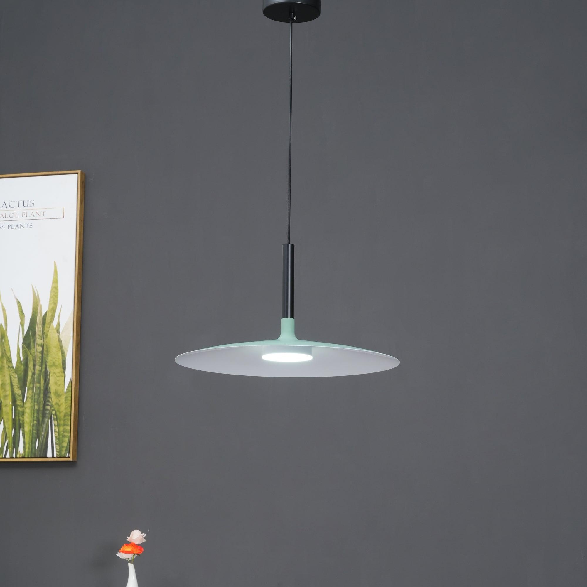 Lustra Pendant Lamp Aluminum Flat Disc - Letslighting