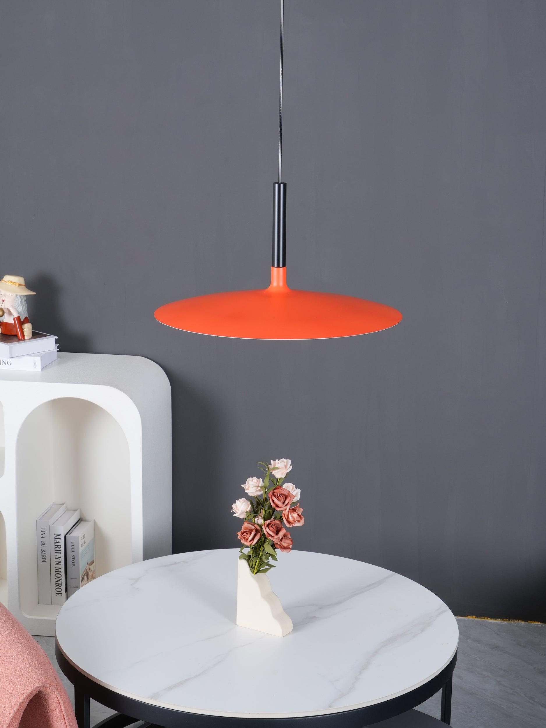 Lustra Pendant Lamp Aluminum Flat Disc - Letslighting