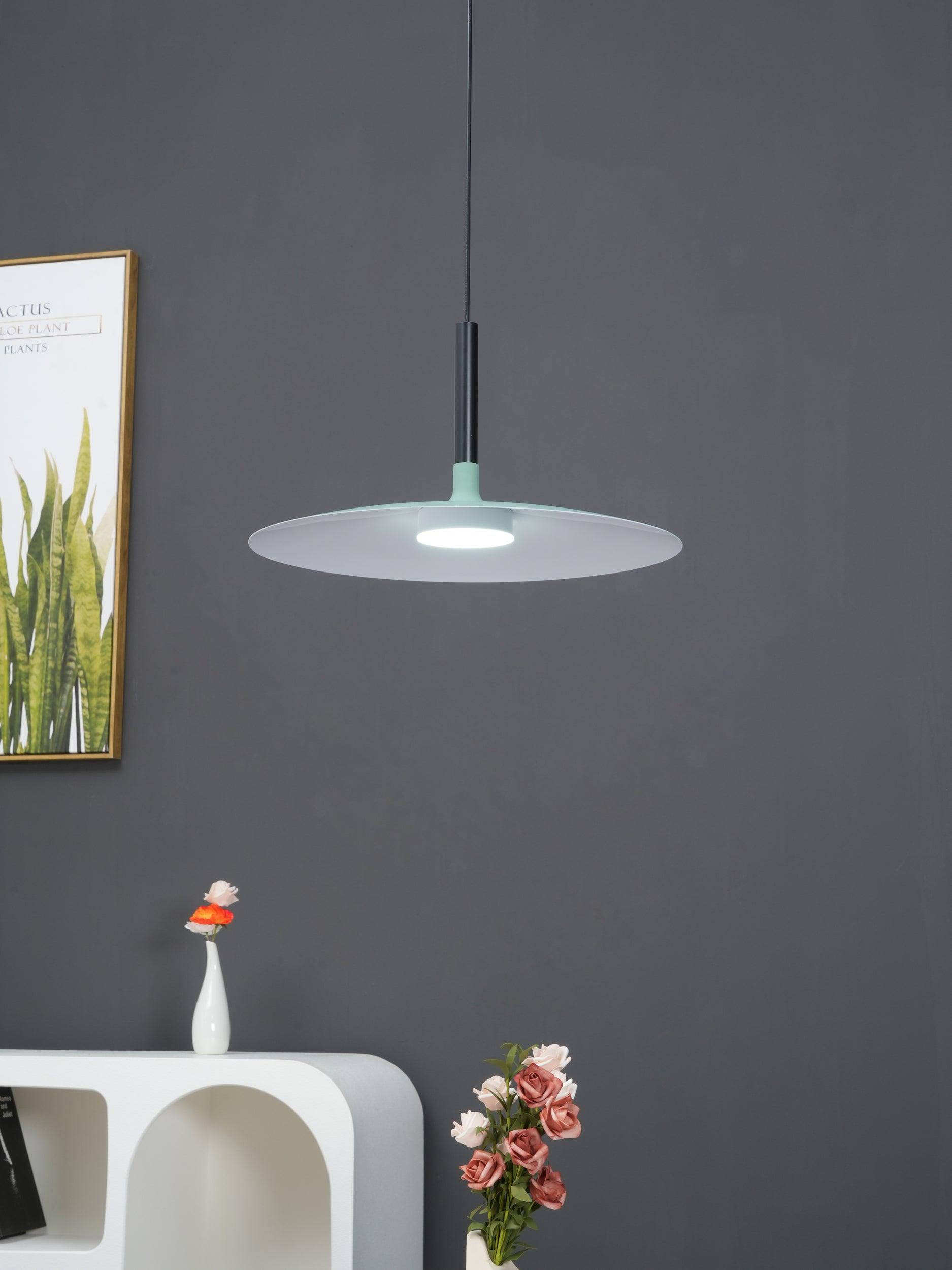 Lustra Pendant Lamp Aluminum Flat Disc - Letslighting