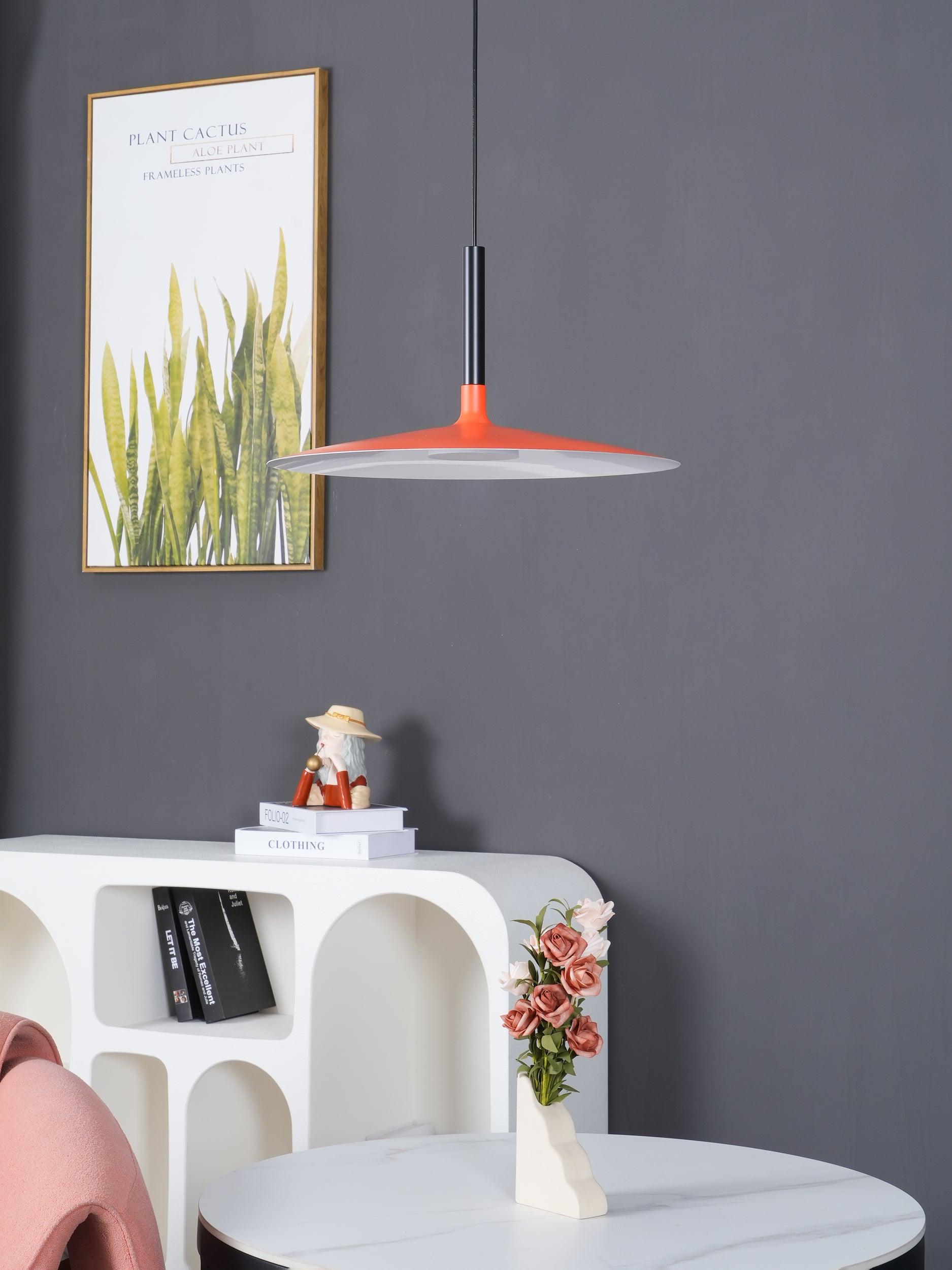 Lustra Pendant Lamp Aluminum Flat Disc - Letslighting