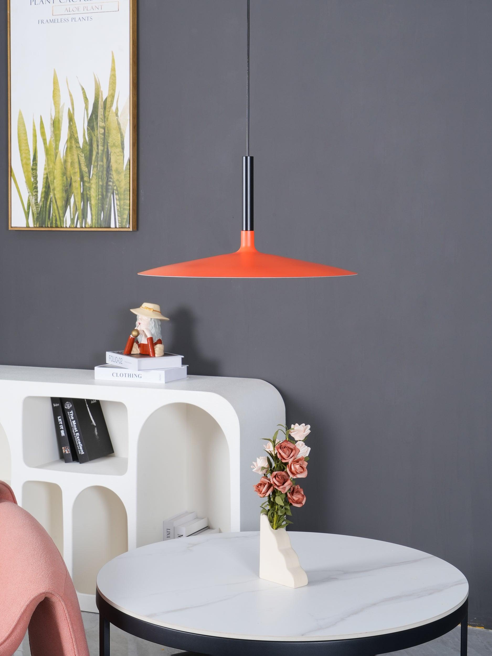 Lustra Pendant Lamp Aluminum Flat Disc - Letslighting