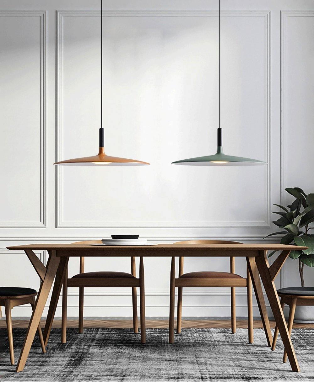 Lustra Pendant Lamp Aluminum Flat Disc - Letslighting