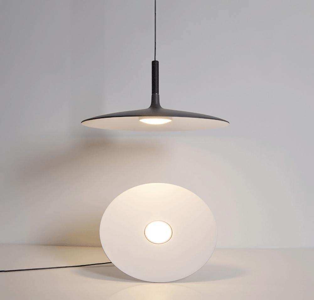 Lustra Pendant Lamp Aluminum Flat Disc - Letslighting
