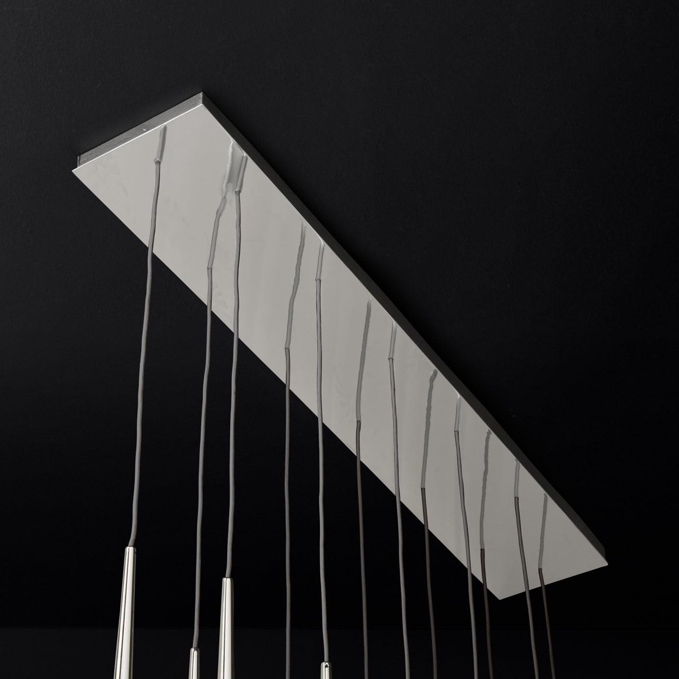 Chandelier with Polished Brass and Crystal Shades Minimalist - Letslighting