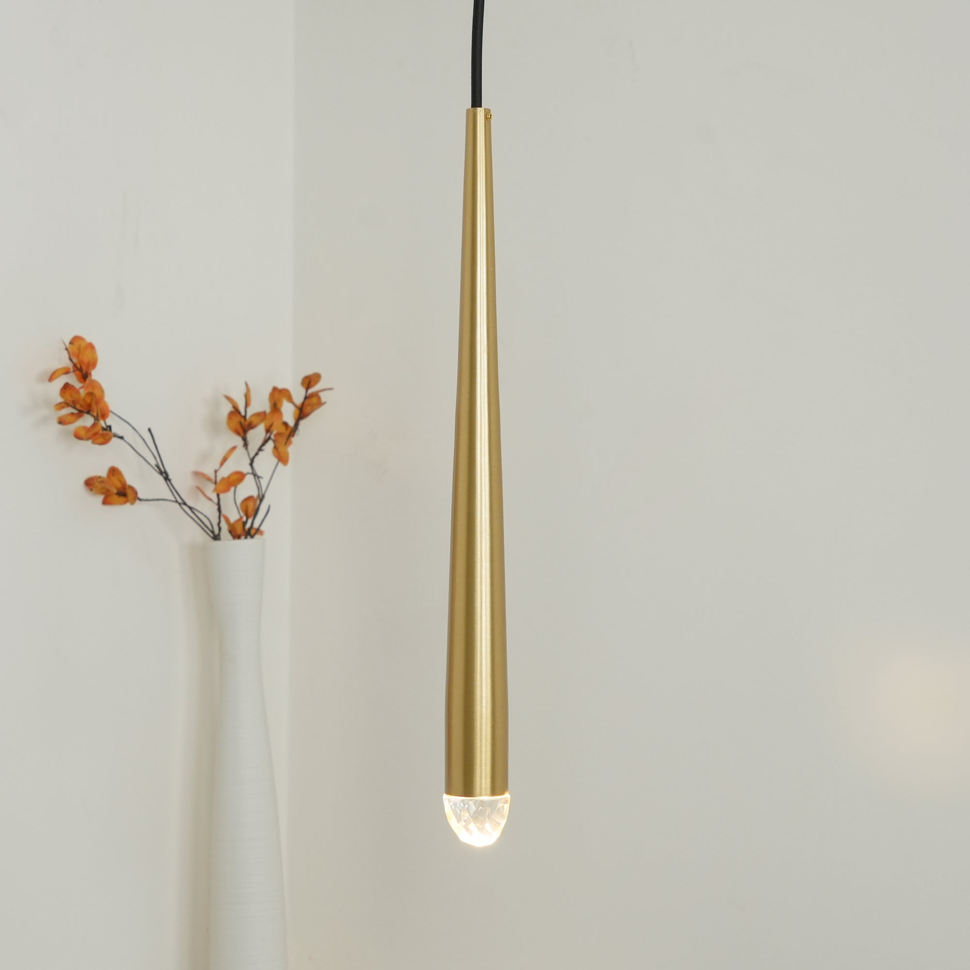 Chandelier Crystal Shade Brass Blackened Silver Luxe Minimalistic - Letslighting