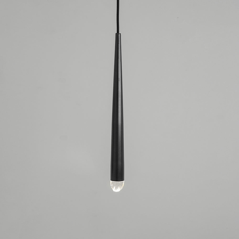 Chandelier Crystal Shade Brass Blackened Silver Luxe Minimalistic - Letslighting