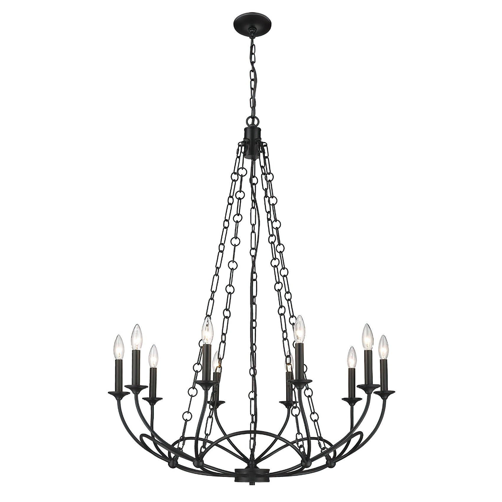 Arabella Candle-style Circular Design Chandelier - Letslighting