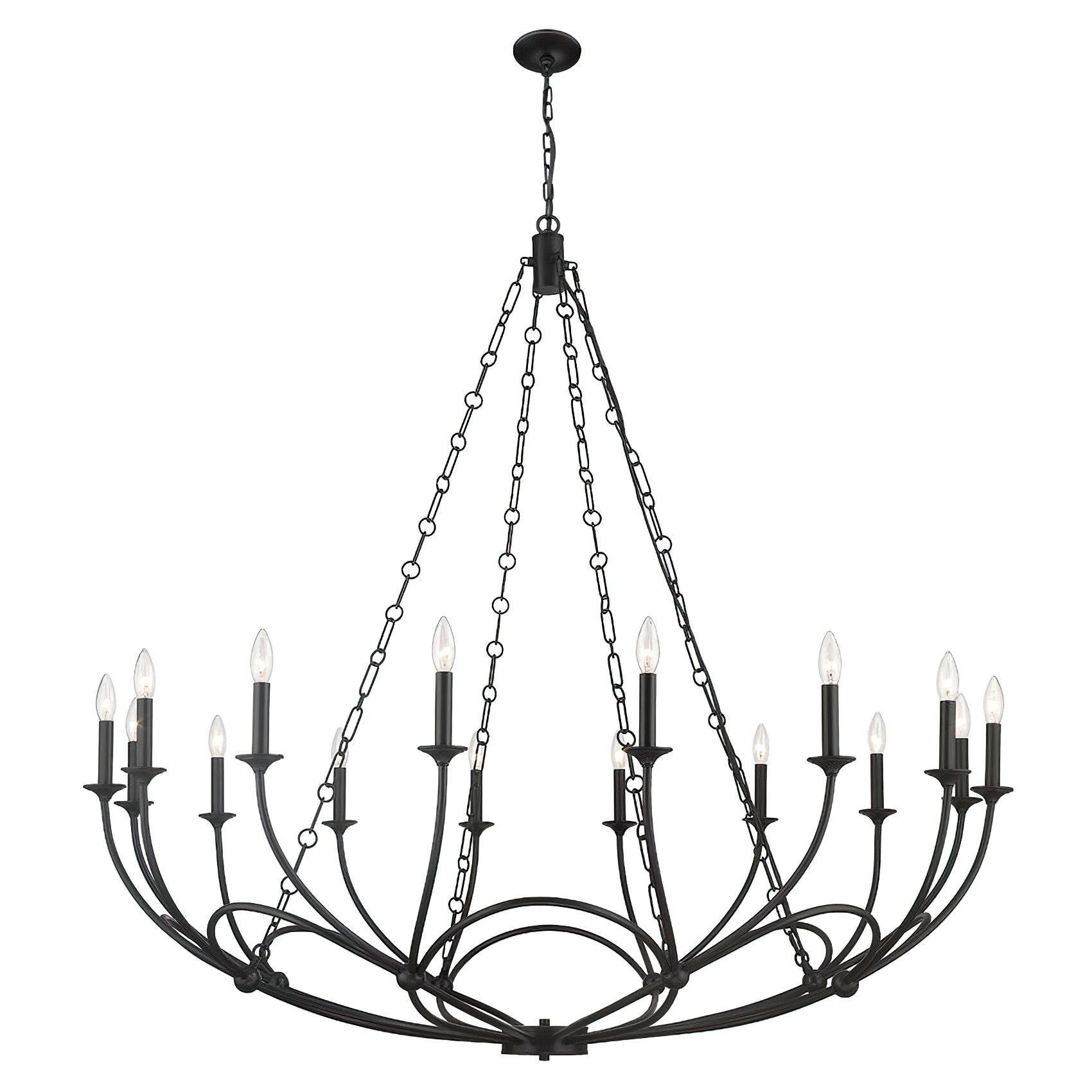 Arabella Candle-style Circular Design Chandelier - Letslighting