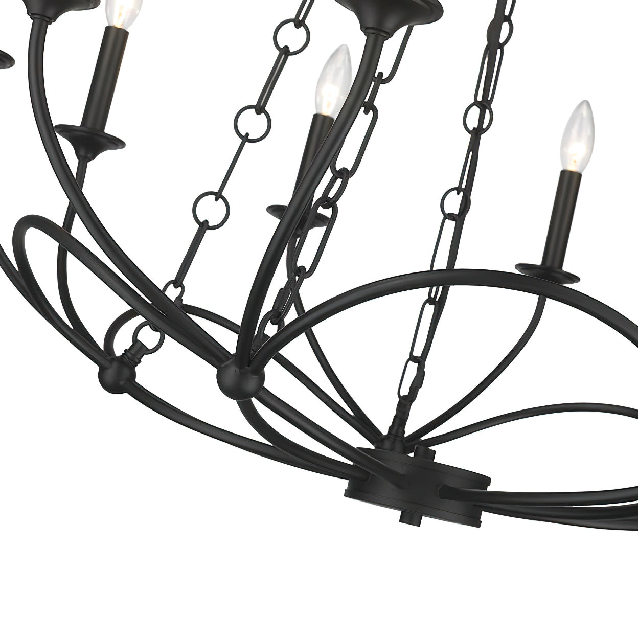 Arabella Candle-style Circular Design Chandelier - Letslighting