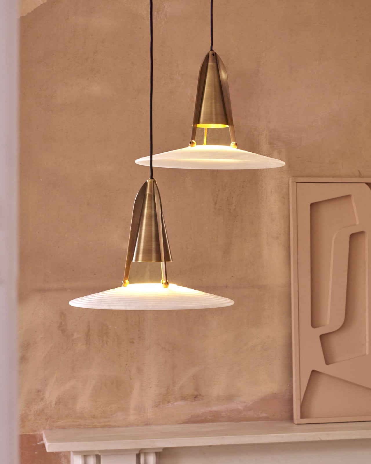 Aragon Pendant Light Alabaster & Fusion - Letslighting
