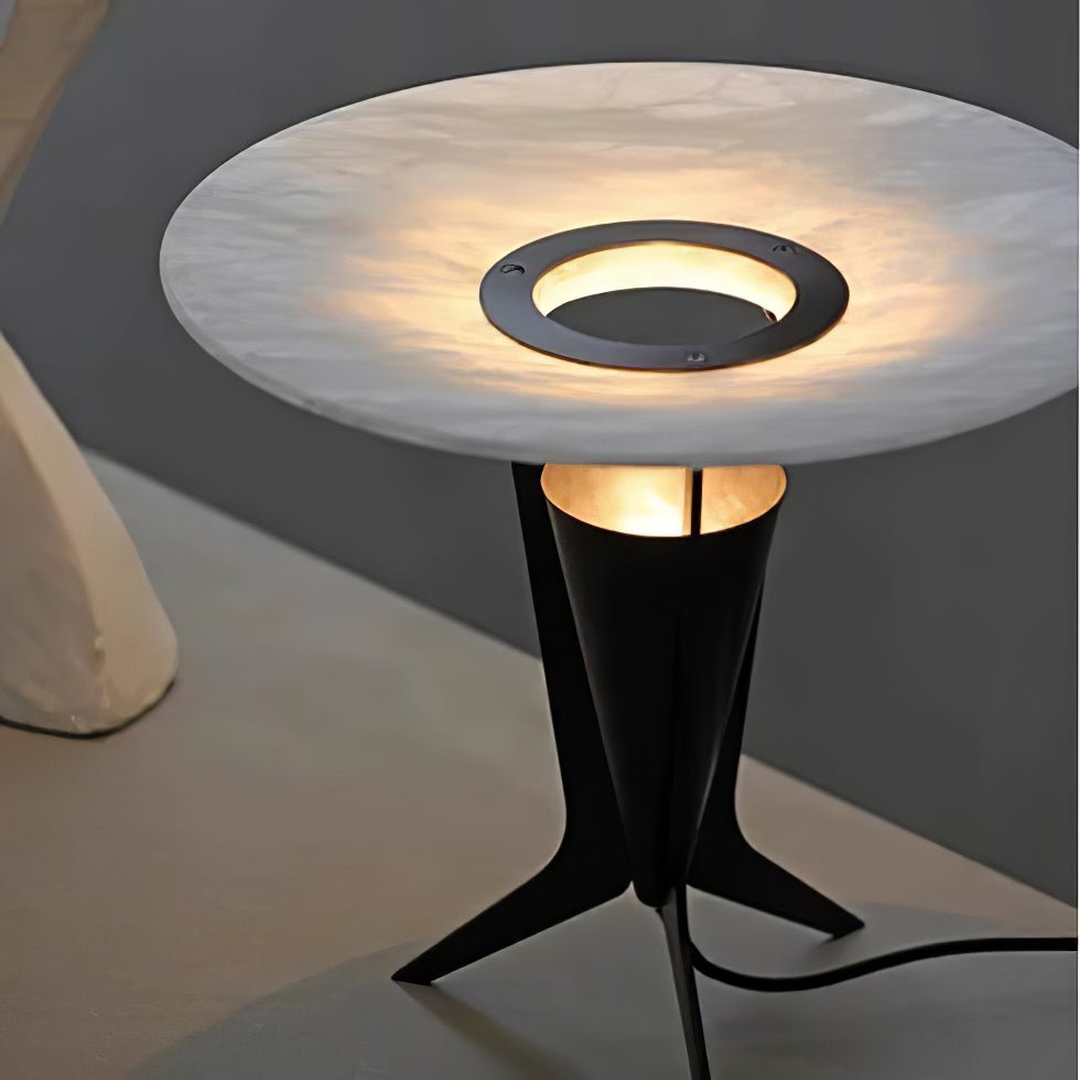 Eurtalus Alabaster Top Table Lamp - Letslighting