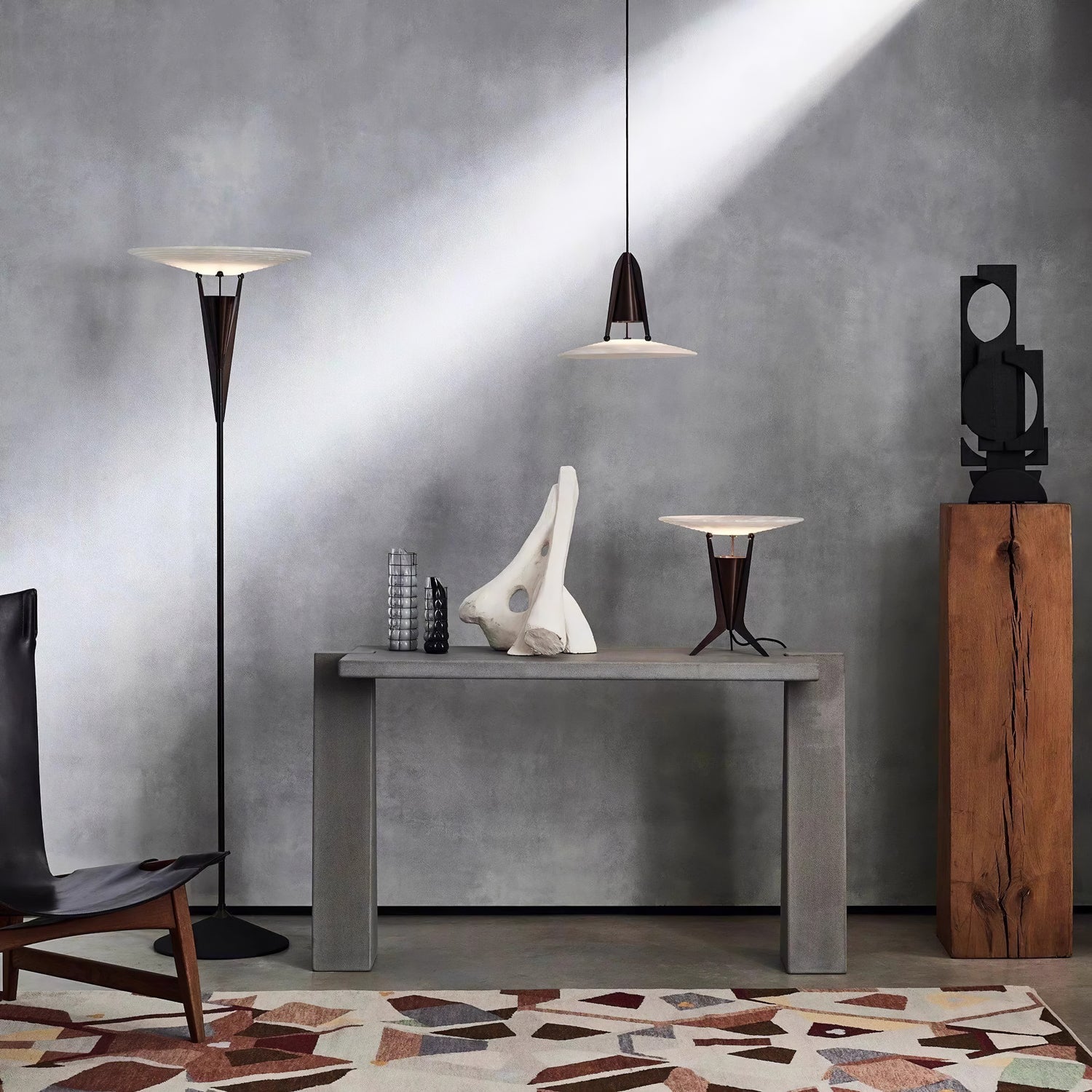Eurtalus Alabaster Top Table Lamp - Letslighting